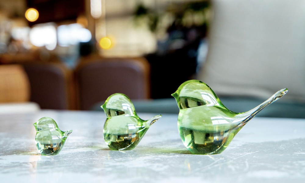 オリーブ硝子 olive glass