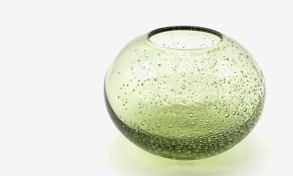オリーブ硝子 olive glass