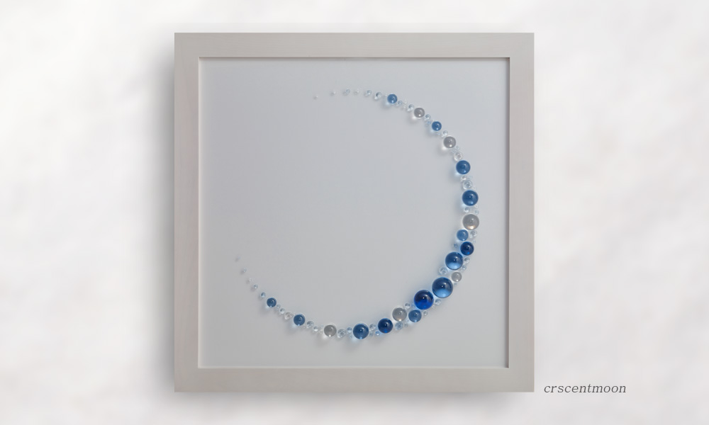 さぬき庵治石硝子 crescentmoon